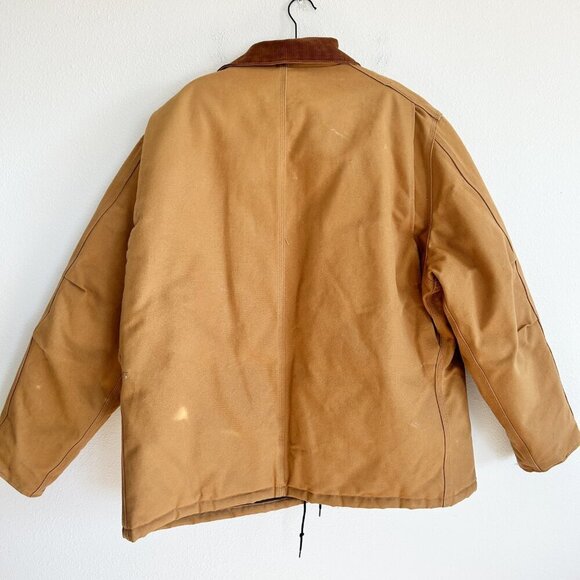 Vtg Carhartt Coat Arctic Quilt Lined Rancher Duck Canvas Chore Workwear - Picture 7 of 15